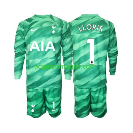 Divisa di Calcio Tottenham Hotspur Hugo Lloris 1 Portiere Bambino Terza 2023/2024 Manica Lunga
